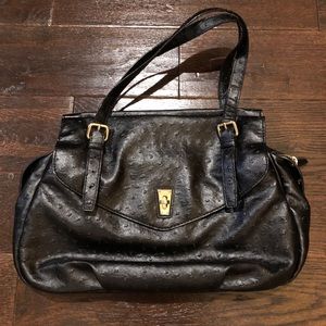 Marc Jacobs Ostrich Leather Buckle Tote